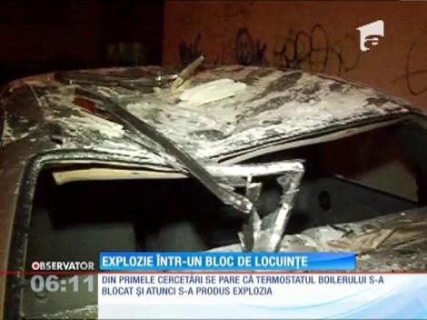 Explozie într-un bloc de locuințe