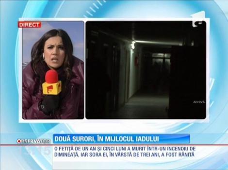 Fetiță carbonizată într-un incendiu