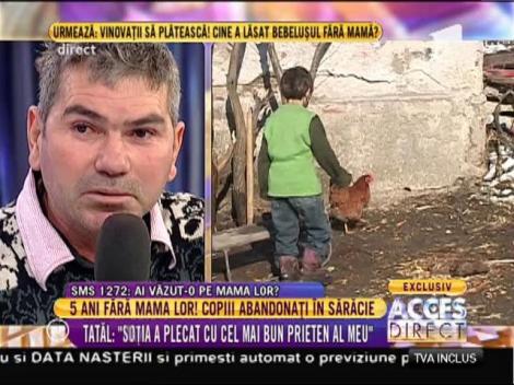 Tatăl: "Soția a plecat cu cel mai bun prieten al meu"