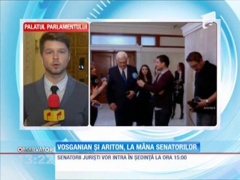 Ion Ariton şi Varujan Vosganian, la mâna senatorilor