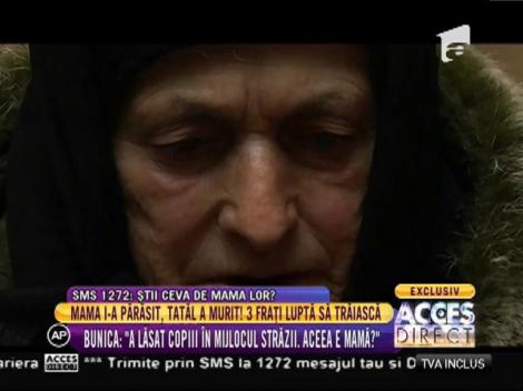 Mama i-a părăsit, tatăl a murit! Trei frați luptă să trăiască alături de bunica lor!