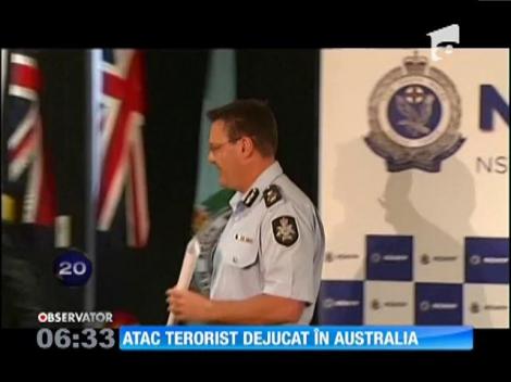 Atac terorist dejucat în Australia