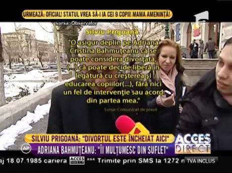 Silviu Prigoană şi Adriana Bahmuţeanu au divorțat pentru 5-a oară