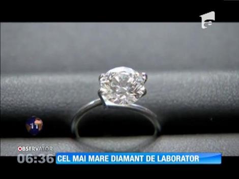 Cel mai mare diamant produs în laborator