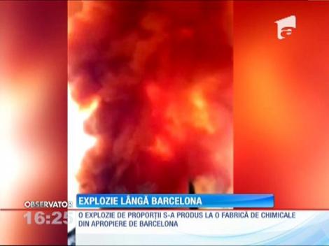 Explozie de proporţii la o fabrică de chimicale de lângă Barcelona