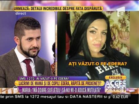 Maria, mama Ederei: "Fiica mi-a recunoscut că se droghează"