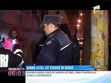 Somn letal cu ţigara în mână