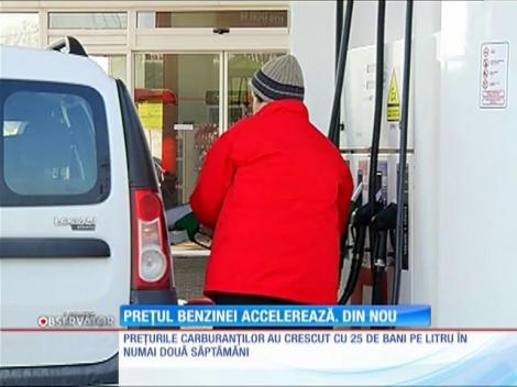 Prețul benzinei crește cu viteză