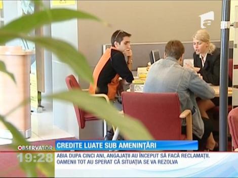 Forţaţi de patroni să ia credite bancare