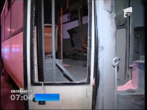 Un tramvai a luat foc în Capitală