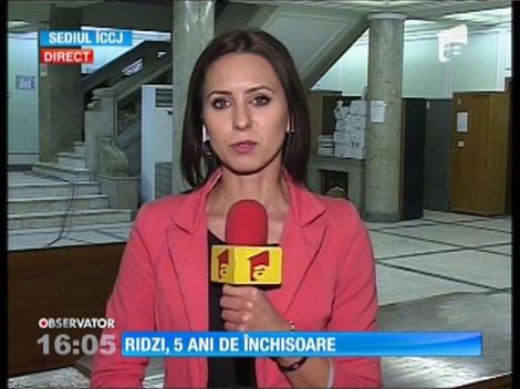 Monica Iacob Ridzi, condamnată definitiv la 5 ani cu executare
