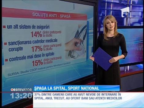 Şpaga la spital, sport naţional