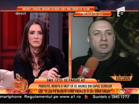 Părăsită, Renata a vrut să se arunce pe scări!