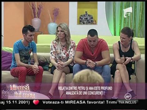 Petru, criticat de concurenți pentru indecizia din relația cu Ana!