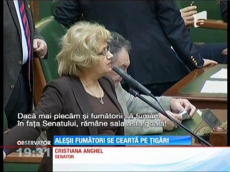 Aleşii s-au încins azi de la fum. De la fumul de ţigară. Legea antifumat l-a adus în discuţie chiar şi pe Hitler