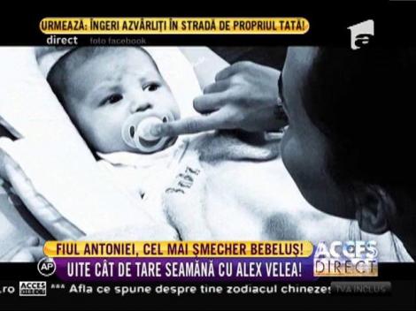 Fiul Antoniei, cel mai şmecher bebeluş!