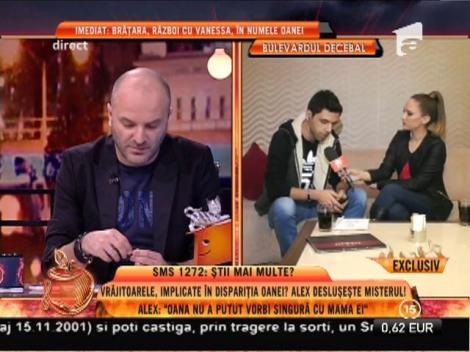Alex: ”Am dus-o cu forța pe Oana Zăvoranu la o clinică”