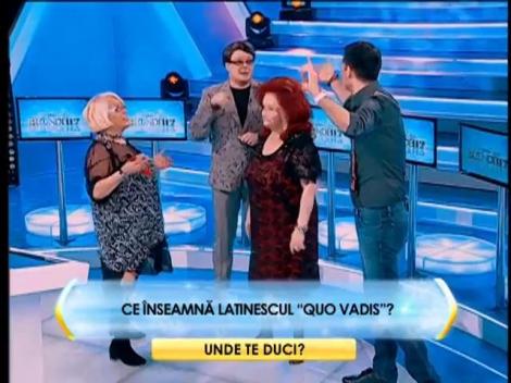 Runda 2: Ce înseamnă latinescul "Quo Vadis"?