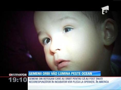 Gemenii orbiți în incubator pot vedea din nou