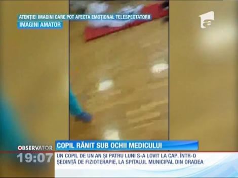 O mamă şi un tată acuză că bebeluşul lor s-a rănit la o şedinţă de fizioterapie din cauza medicului