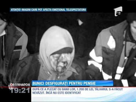Bătrâni desfigurați pentru pensie