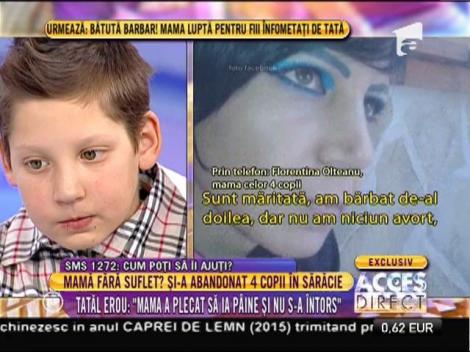 Florentina Olteanu: "Eu vreau să îmi iau copiii"