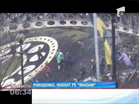 Poroșenco, huiduit pe "Maidan"