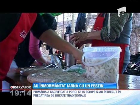 Au înmormântat iarna cu un festin