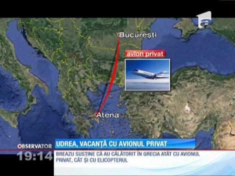 Elena Udrea, vacanță cu avionul privat