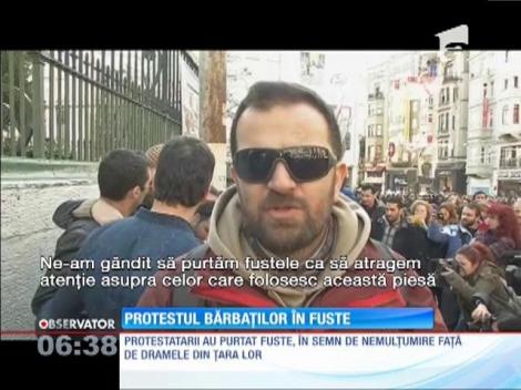 Protestul bărbaților în fuste