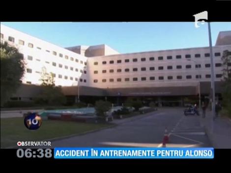 Fernando Alonso, accident grav la Barcelona