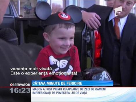 Moment de neuitat pentru un copil aflat în plin război cu boala