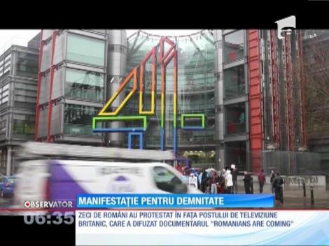 Românii din Marea Britanie au ieșit în stradă