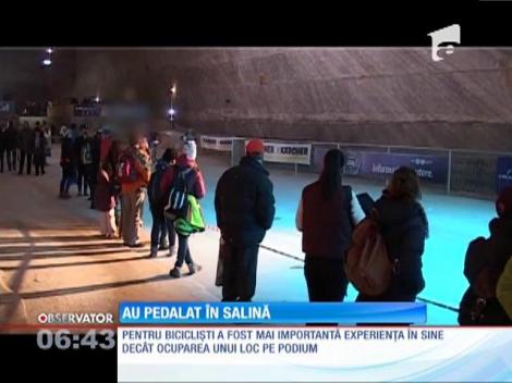 Concurs cu biciclete în salină