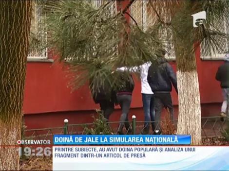 Elevii de clasa a VIII-a, examen simulat la limba română