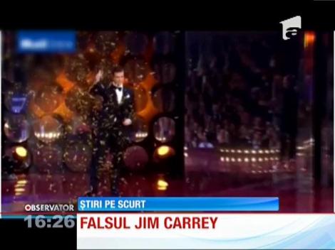 Sosia lui Jim Carrey, pe scena unui festival de film