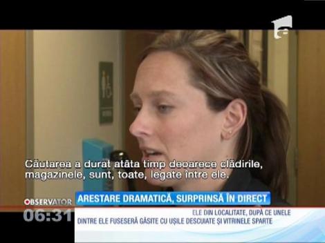Arestare dramatică, surprinsă în direct