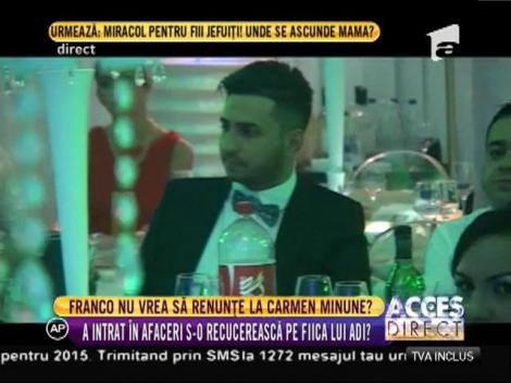 Franco vrea să renunțe la Carmen Minune?