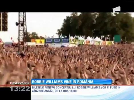 Robbie Williams vine în România!