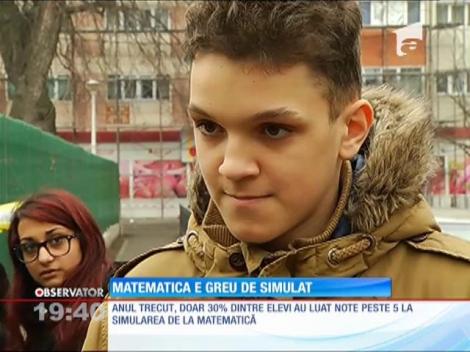 Matematica de clasa a 8-a, greu de simulat