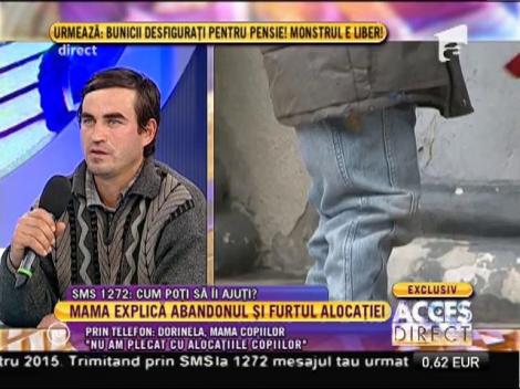 Dorinela, mama copiilor abandonați: ”Vreau să iau doi dintre copii”