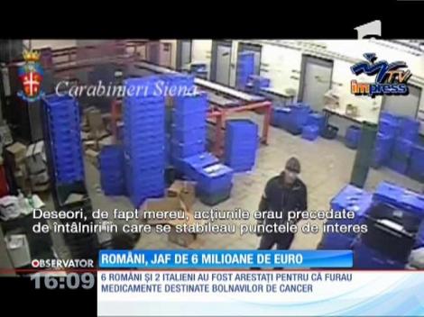 Românii, jaf de 6 milioane de euro în Italia