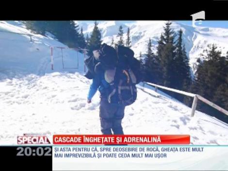 Special! Escalada pe gheaţă, cel mai periculos sport extrem