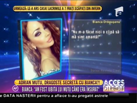 Bianca Drăguşanu: ”Am fost iubita lui Mutu un an și jumătate, când era însurat!”