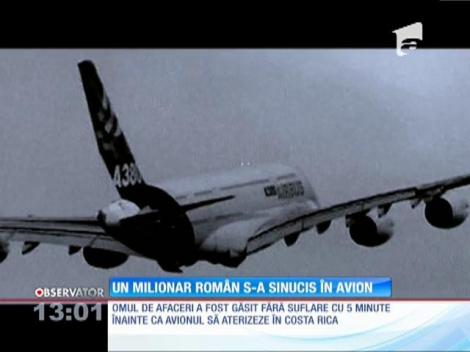 Un milionar român s-a sinucis în avion