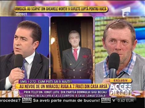 Gigi Becali le cumpără casă celor 7 frați rămași pe drumuri!