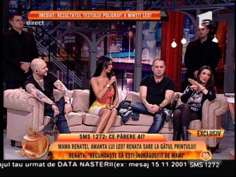 Renata, faţă în faţă cu Leo de la Strehaia: "Recunoaşte că eşti îndrăgostit de mami!"