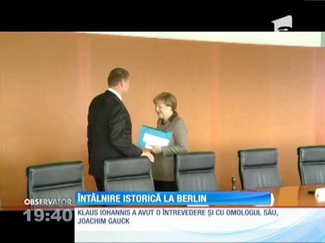 Klaus Iohannis, întâlnire istorică la Berlin