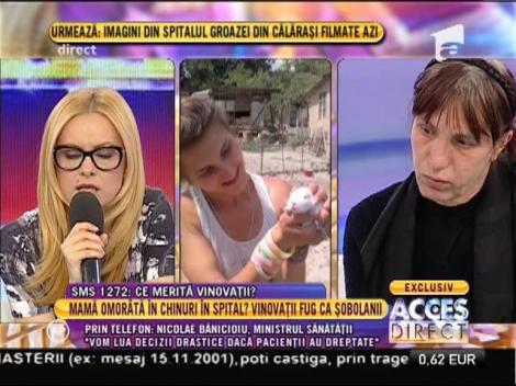 Ministrului Sănătății, Nicolae Banicioiu: ”Situația este foarte gravă la spitalul din Călărași”