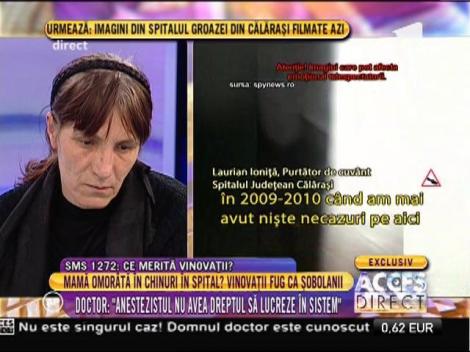 Putătorul de cuvânt al Spitalului Judeţean Călăraşi, afirmații revoltătoare
